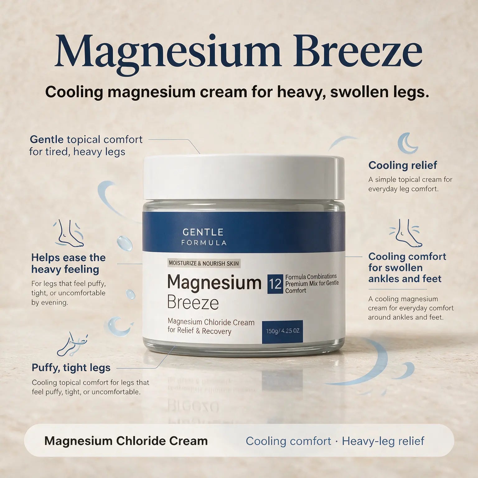 Magnesium Breeze — Cooling Leg Relief Cream