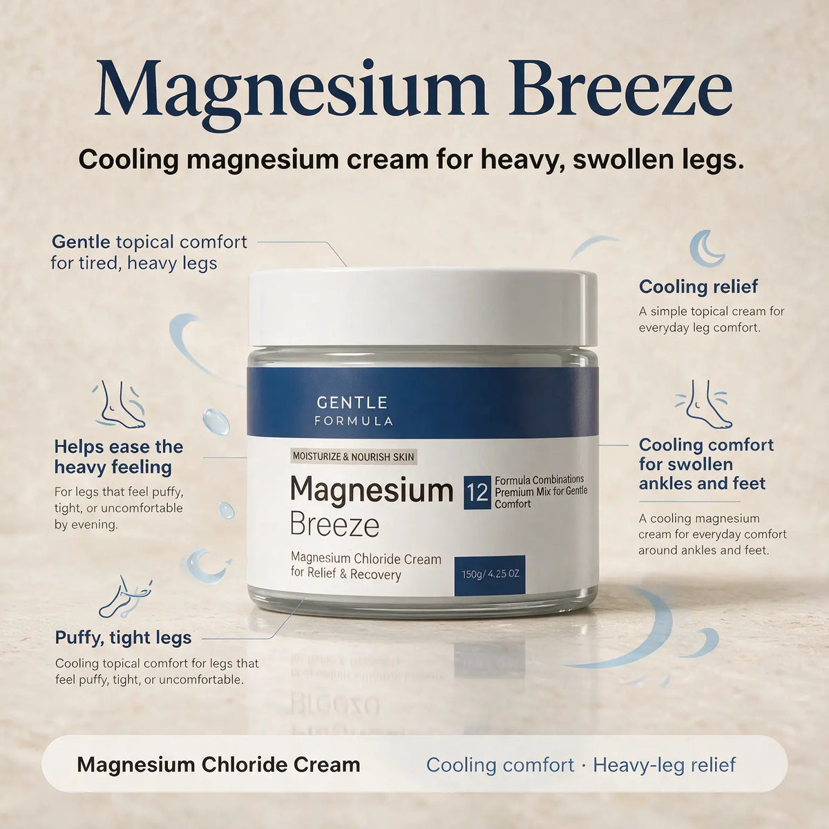 Magnesium Breeze — Cooling Leg Relief Cream